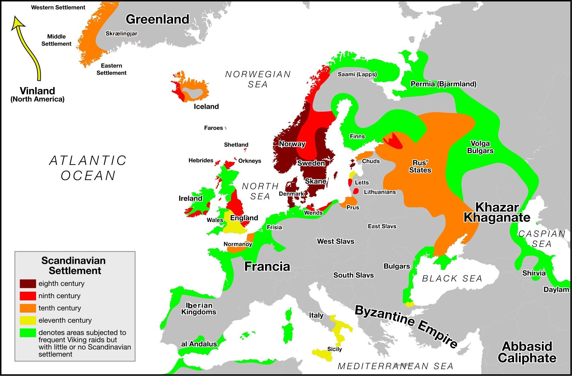 The vikings as explorers and settlers